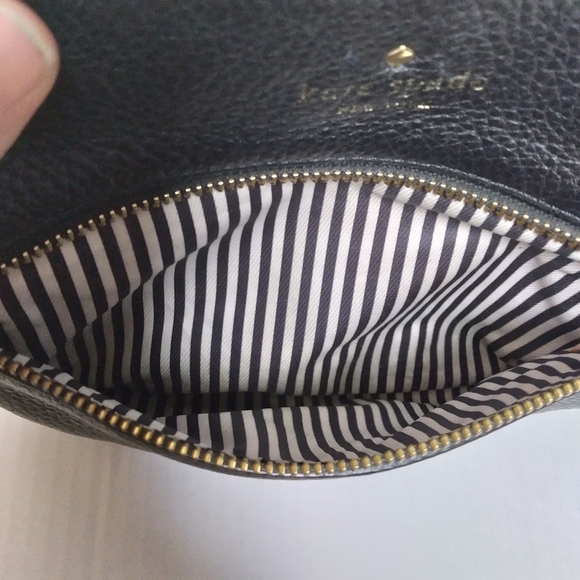 Kate Spade Black Cow Leather Crossbody Purse with Gold Tone Hardware - Picture 5 of 15